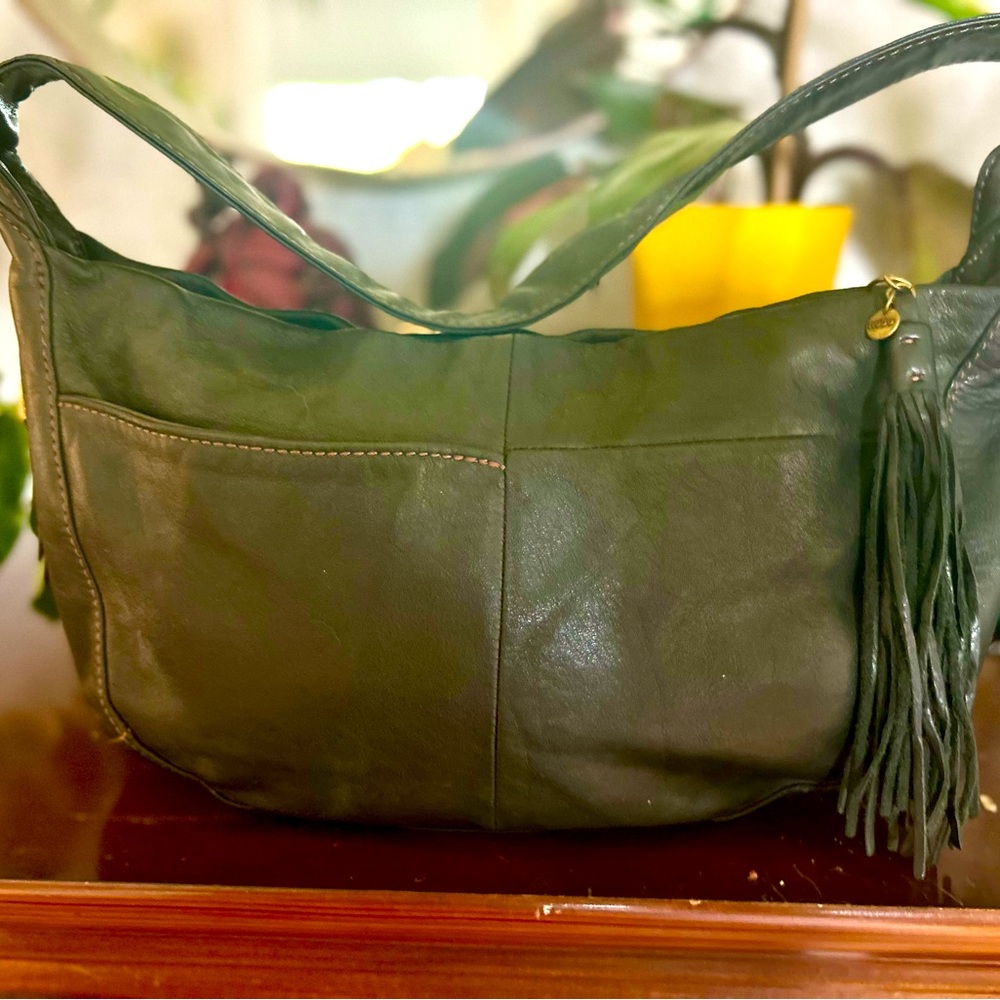Hobo Black Leather Shoulder Purse
